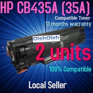 2x CB435A 35A 435 35 CB435 CB 435A Compatible Toner P1004 P1009
