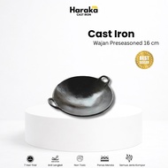 Pre-Seasoned Cast Steel Frying Pan 16 cm