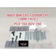 CVT BLOCK BOLT + CVT COVER BOLT HONDA (G0W + K1Z) PCX 160 ADV 160 HIGH QUALITY FLENGBOL BOLT