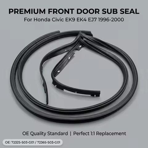For Honda Civic EG4 EG6 1992-1995 72365SR3014 2PC Front Door Weatherstrip Seal For Honda Civic EK9 E