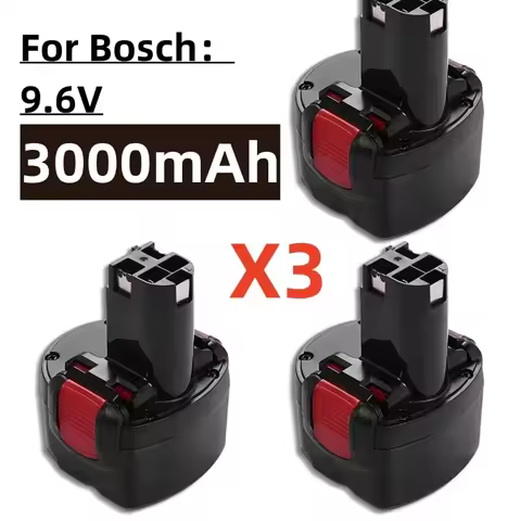 🌟BAT048 9.6V 3000mAh Replacement Battery for Bosch BAT048 BAT100 BAT119 2607335272 2607335461 GSR PS