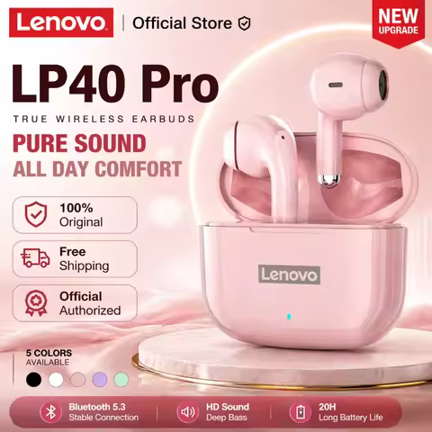 Lenovo LP40PRO TWS Bluetooth 5.1 Quick Connect Earphone Ergonomic Design Headphones Powerful Transmi