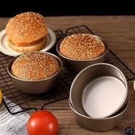 包送貨 -【4寸】烘焙圓形模具 漢堡模具 圓形麵包模具 圓形蛋糕模具 戚風蛋糕4寸圓形盤 烘焙烤盤 圓形4寸蛋糕模（1個）