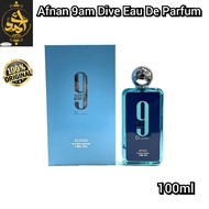 Afnan 9am Dive Eau De Parfum Spray Unisex 3.4oz (100 ml) Brand New Item

