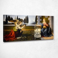Art reproduction Annunciation (Leonardo) Da Vinci Leonardo ldv24 รูปติดผนัง ภาพที่มีชื่อเสียง ภาพพิม