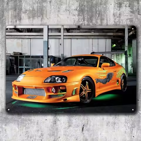The Fast and the Furious Movie Metal Poster - Tin Sign -