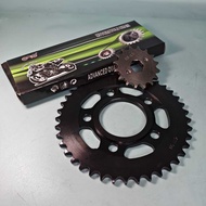 KEEWAY K-light 202 - 428 Sprocket Gear Set [ Front + Rear (5 Holes) + 428H Chain ]
