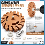 LUCKY-SUQI Decal Eraser Wheel, Soft Wheel 20mm Car Adhesive Remover,  Rubber Eraser Wheel Glue Remov