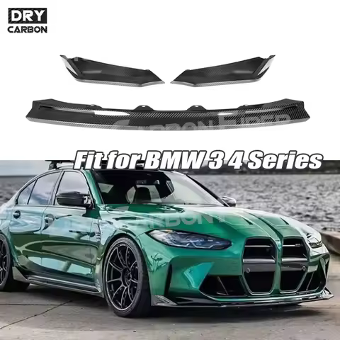 Dry Carbon Fiber Car Front Bumper Lip Splitter for BMW 3 4 Series G80 G82 G83 M3 M4 Competition 2020