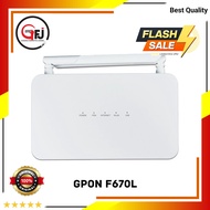 GPON ONT ZTE F670L V7 DUALBAND MODEM 2.4G/5.0G + ADAPTER