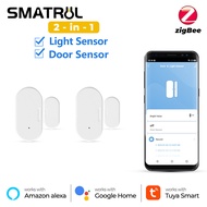 SMATRUL Tuya zigbee Smart Door Sensor MINI Window Sensor Door and Windows Sensor Open/Closed Detectors Smart home For Alexa Google Home