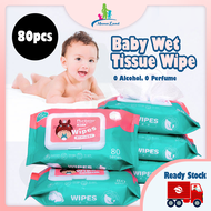 80 PCS Baby Wipes Tissue Murah Non Alcohol Wipes Cotton Wet Tissue Baby Tisu Basah Baby Wet Tissue A