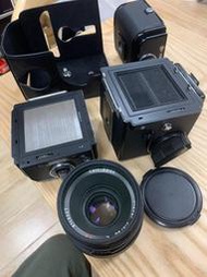 【千代】哈蘇+Hasselblad+500cm后期CT80/2.8鏡頭后背新款取景器+。成色很新功能完好