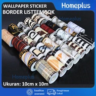 Sticker Wall Border Premium Wall Border Glossy 10cm x 10m Wallpaper Sticker Border List Dinding