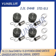 STD 0.5 Engine Piston Rings Set Fit 2.2 L Diesel D4HB For 10-20 HYUNDAI GRAND SANTA FE GRANDEUR SANT