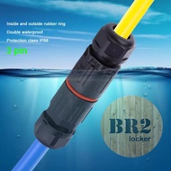 Waterproof Wire Connector Cable Outdoor 3 pin 2 way