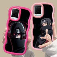 MERAH D-19 Naruto Itachi Pink red Casing for VIVO V30 Y02a Y21a Y02t Y02 Y21s Y21 Y21t Pro 5G black