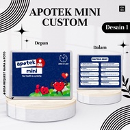 Custom Mini Pharmacy Medicine Box Gift Medical Tools Edition Design Mini Pharmacy For Special People