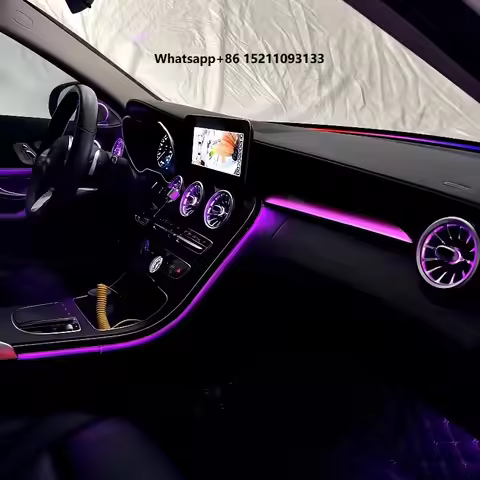 64 Colors Dynamic W205 Ambient Light for C300 C400 C43 C63 C63s AMG Interior Lighting Upgrade Kit GL