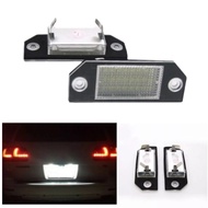 1 Pair For Ford LED Number Plate Light Ford Focus MK2 Ford Focus C-MAX LED License Plate Lamp Error 