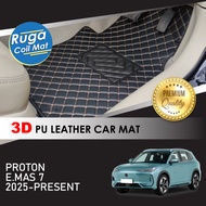 PROTON e.MAS EMAS 7 ( 2025 ) 3D PU Leather Car Carpet Karpet Kereta Kulit PU 3D Car Mat Alas Kaki Ke