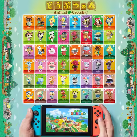 Hot Game Animals Crossing New Horizons Amiibo Card Ankha Marshal Maple NS Switch 3DS Game Set Mini N