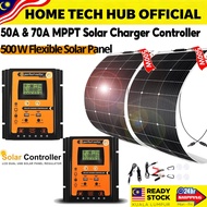 500W Solar Panel 12V for Motorhome Caravan Solar Panels 50A/70A 12V/24V MPPT Solar Charger Controlle