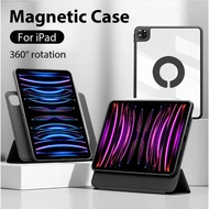 With Pencil Holder Case For Ipad Pro 12.9 6th 11 4th Air 5 4 For Ipad 10 9 9th 10th Generatio 10.9 Inch 2022 2021 Magnetic Cover Accessories