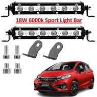 Honda Jazz Daylight Fog Light Led Sport Light DRL Fog Lamp 6Led Light Bar Spotlight Lampu Kereta