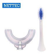 【NETTEC】恐龍造型兒童電動牙刷專用刷頭(U型刷頭x2+長柄型刷頭x2)