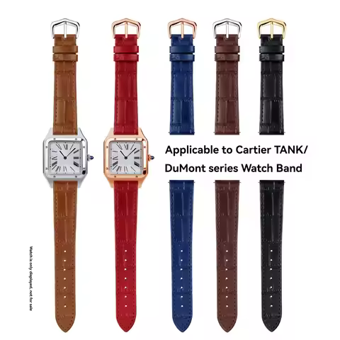 Replacement Quick Release Leather Strap for Cartier Dumont Tank London Santos de Cartier Cle Women's