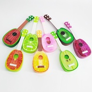 Mainan muzik gitar kecil berbentuk buah untuk kanak-kanak, ukulele mini simulasi, gitar muzik untuk 