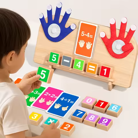 1 Count Educational Math manipulatives Number Counting Blocks, Montessori Toys for 3-5 Year Old Boys