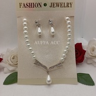 Women's jewelry Set / Pearl earring & necklace jewelry Set / Latest jewelry Set