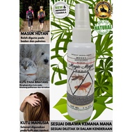 Racun Serangga Organik , Anti Pest Control Repellent Magic Magic X, hiking jungle trekking pets fleas