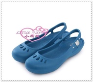 小花花日本精品♥ Hello Kitty 輕量防水娃娃鞋 扣飾拖鞋 輕便鞋 -藍色916122