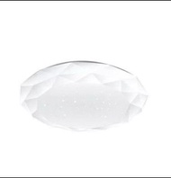 鑽石圓形簡約現代360度照明Led吸頂燈客廳燈具簡約現代雍眼睡房客餐廳陽台燈24W白光。直徑27cm