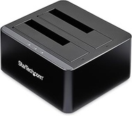StarTech.com Dual-Bay USB 3.0 to SATA Hard Drive Docking Station, USB Hard Drive Dock, External 2.5/