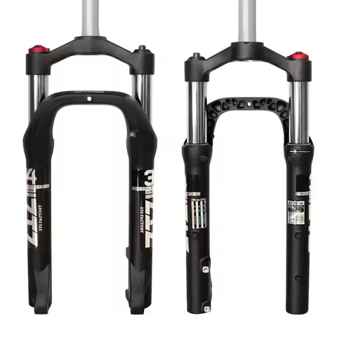 ZTZ 20 * 4.0 inch Fat Tire Oil Spring Suspension Fork - 100mm Travel, 135mm Spacing Hub, 9mm QR, Cro