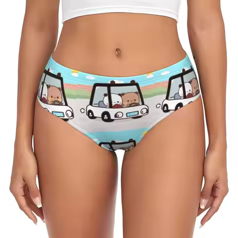 Custom Driving Bubu And Dudu Brief Panties Women's Breathable Stretch Underwear