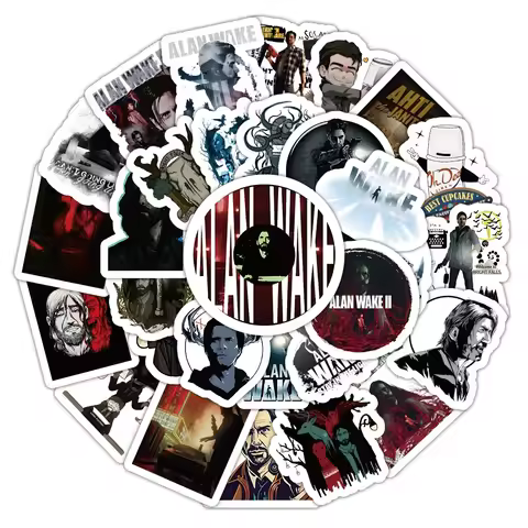 10/30/54pcs Horror Game Alan Wake Stickers Waterproof Graffiti DIY Skateboard Bike Phone Laptop Cool