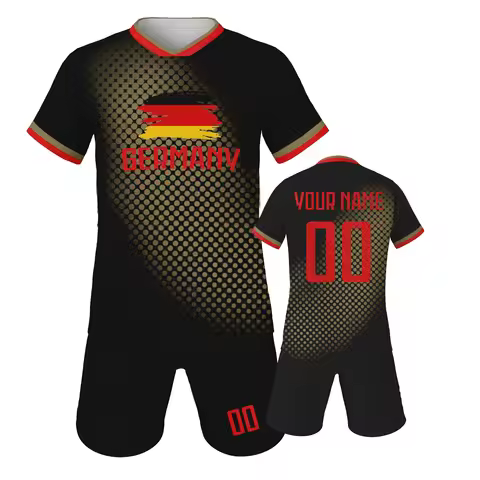 Germany Custom Kids Football Shirt Personalized Soccer Jersey with Print Name Number Youth Team Trai