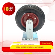 Rubber Wheels Flower Caster Showcase Trolley Trolley 8" Dead Caster Wheels