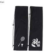 Han Badminton Racket Cover Bag Soft Storage Bag Drawstring Pocket Portable Badminton Racket Cover Protection Storage Bag SG