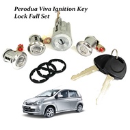 Perodua Viva 660/850/1.0 Ignition Key Lock Starter Key Door Key Set Kunci Start Kereta Lock Pintu Bo