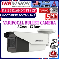 HIKVISION 5MP 1920P Full HD Outdoor Motorized Lens VF EXIR Bullet Camera DS-2CE16H0T-IT3ZF CCTV 4IN1