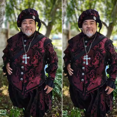 Brocade Medieval Renaissance Man Tudor Elizabethan Prince King Henry Costume Tudor Doublet Jacket Je
