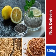 Chia Seeds / Gold Flax Seed / Brown Flax Seed / ORGANIC  (150g) / (300g)