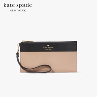 KATE SPADE NEW YORK MADISON COLORBLOCK SAFFIANO LEATHER DOUBLE ZIP WRISTLET KC507 กระเป๋าคล้องข้อมือ