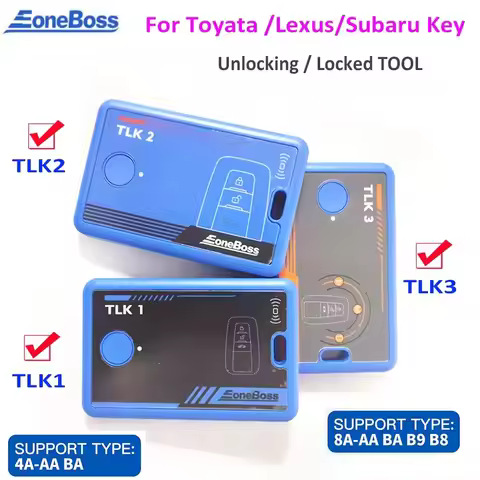 EONEBOSS For Toyota Lexus Smart Key Remote Fob Unlock Tool TLK1 8A AA BA B9 B8 Chip TLK1 4A AA BA Ch